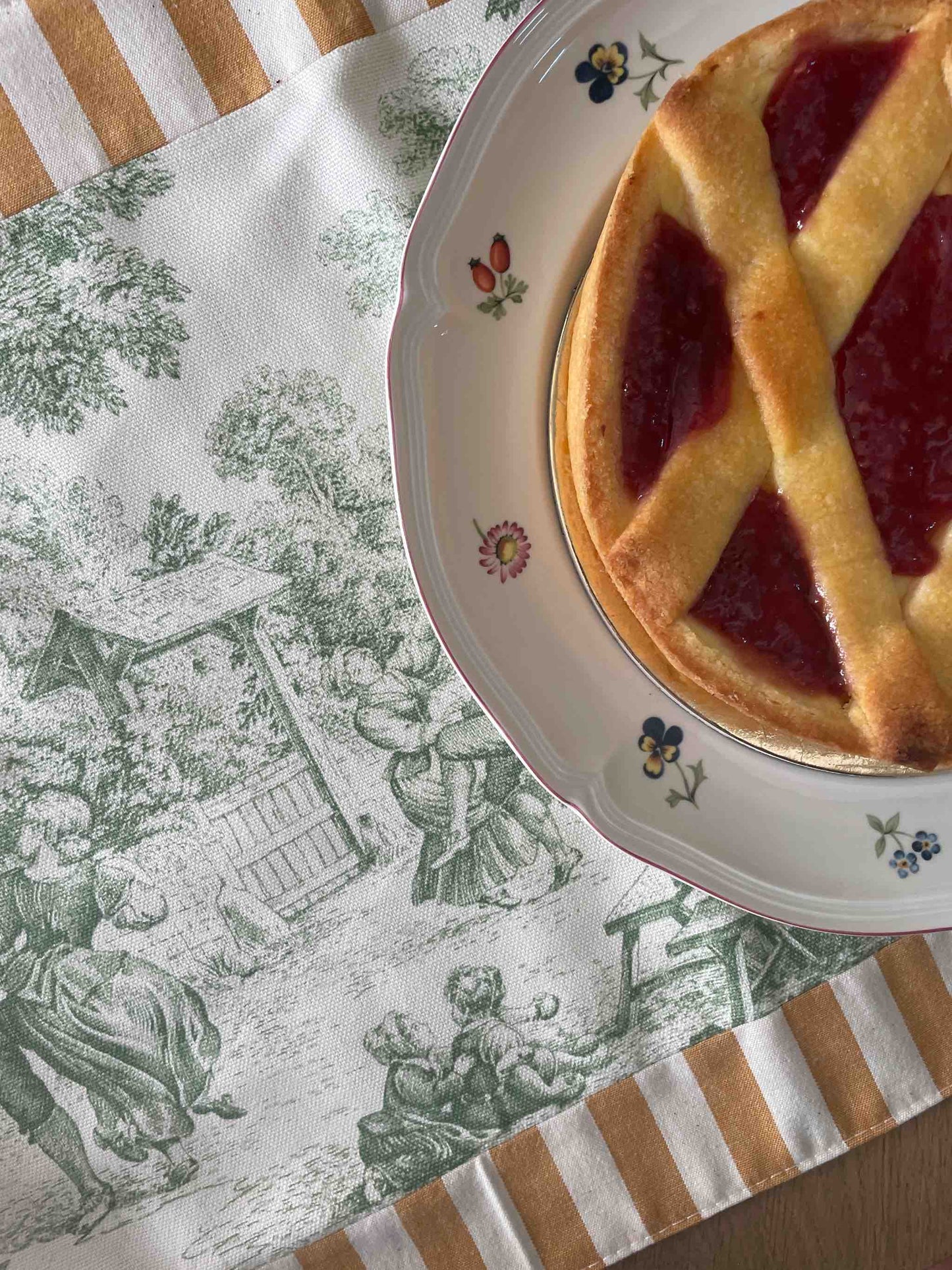 Tovaglietta Toile de Jouy verde