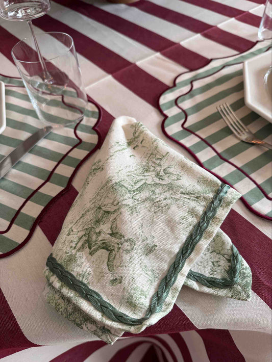 Tovagliolo Treccia verde