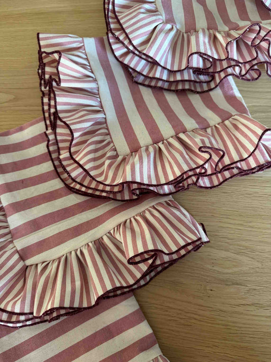 TOVAGLIOLI 33X33 PZ.16 RIGHE ROSE GOLD - Tresorì TOVAGLIOLI 33X33 PZ.16 RIGHE ROSE GOLD - Tresorì